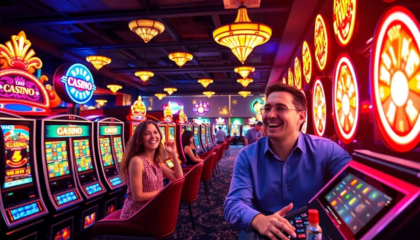 Spiele jetzt im Casino online und erlebe ein fesselndes Abenteuer mit bunten Spielautomaten und glücklichen Spielern.