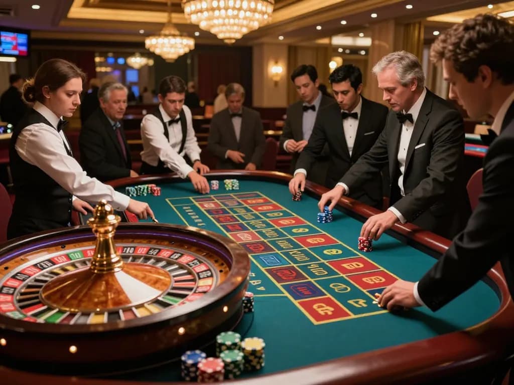Exciting roulette gameplay at 789betpa casino, vibrant chips and intense bets showcase thrilling moments.