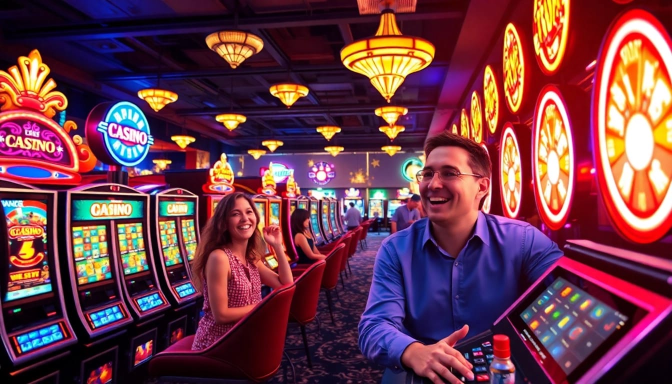 Spiele jetzt im Casino online und erlebe ein fesselndes Abenteuer mit bunten Spielautomaten und glücklichen Spielern.
