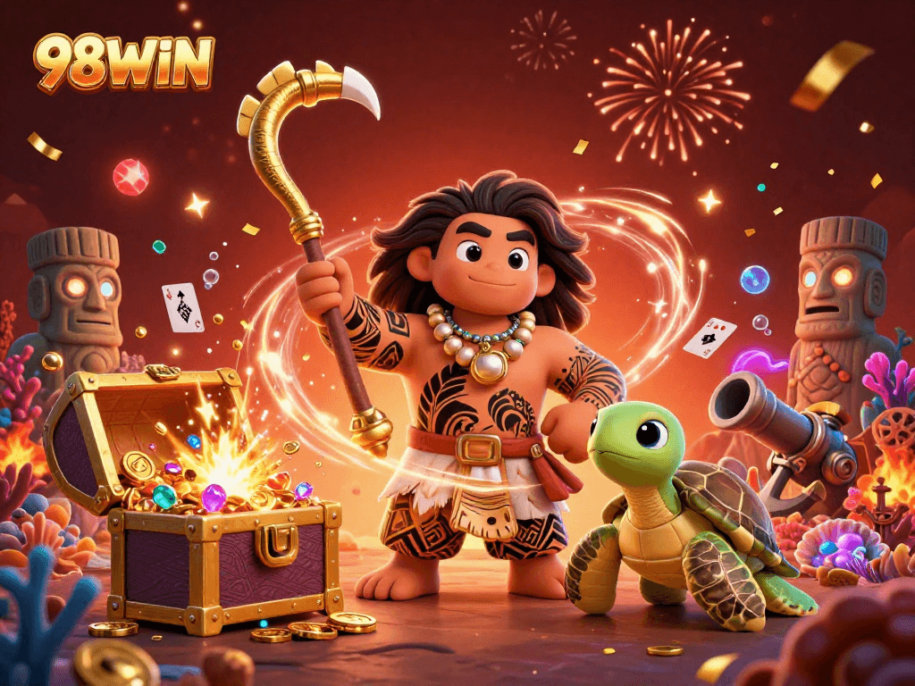 Win big with 98WIN in a vibrant casino world full of treasures and excitement.