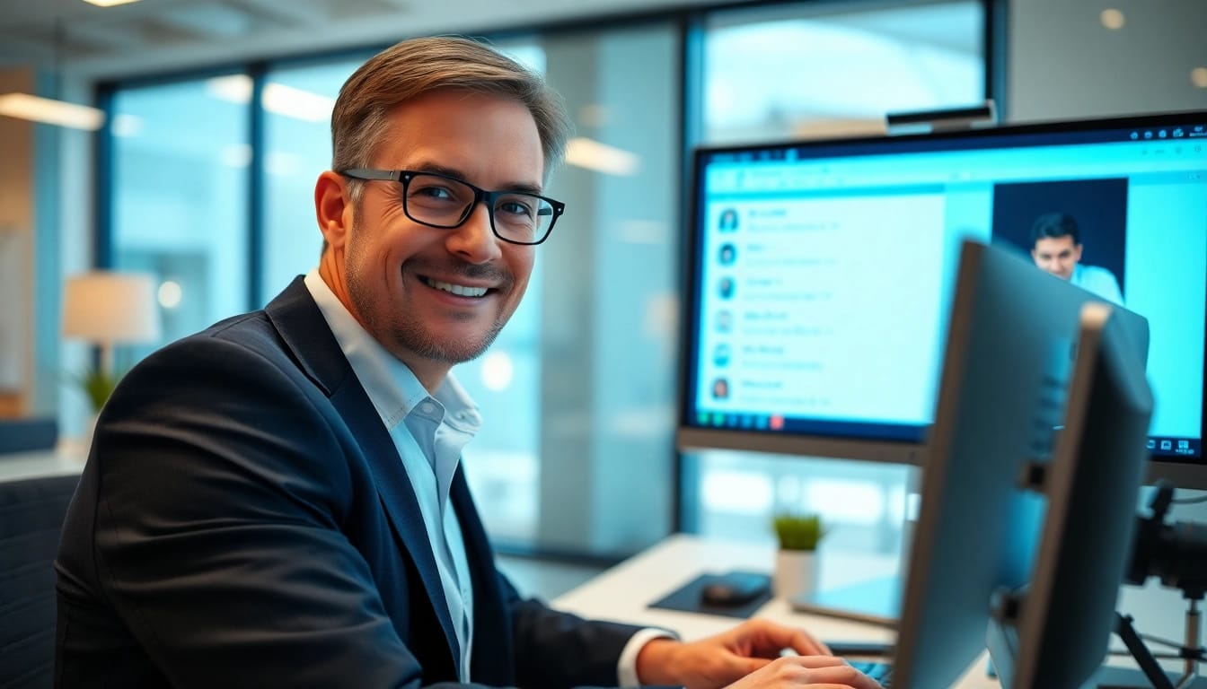 Headhunter IT in action, showcasing modern recruitment strategies during a video call.