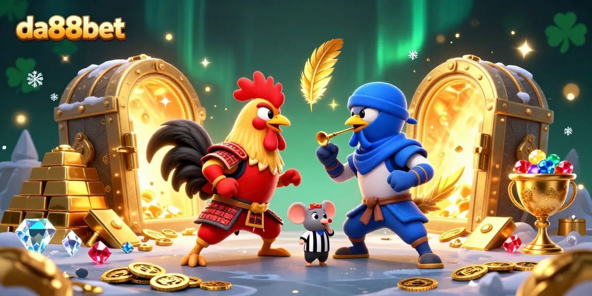 Experience the thrill of da88bet with epic rooster battles, gold treasures, and dynamic casino elements.