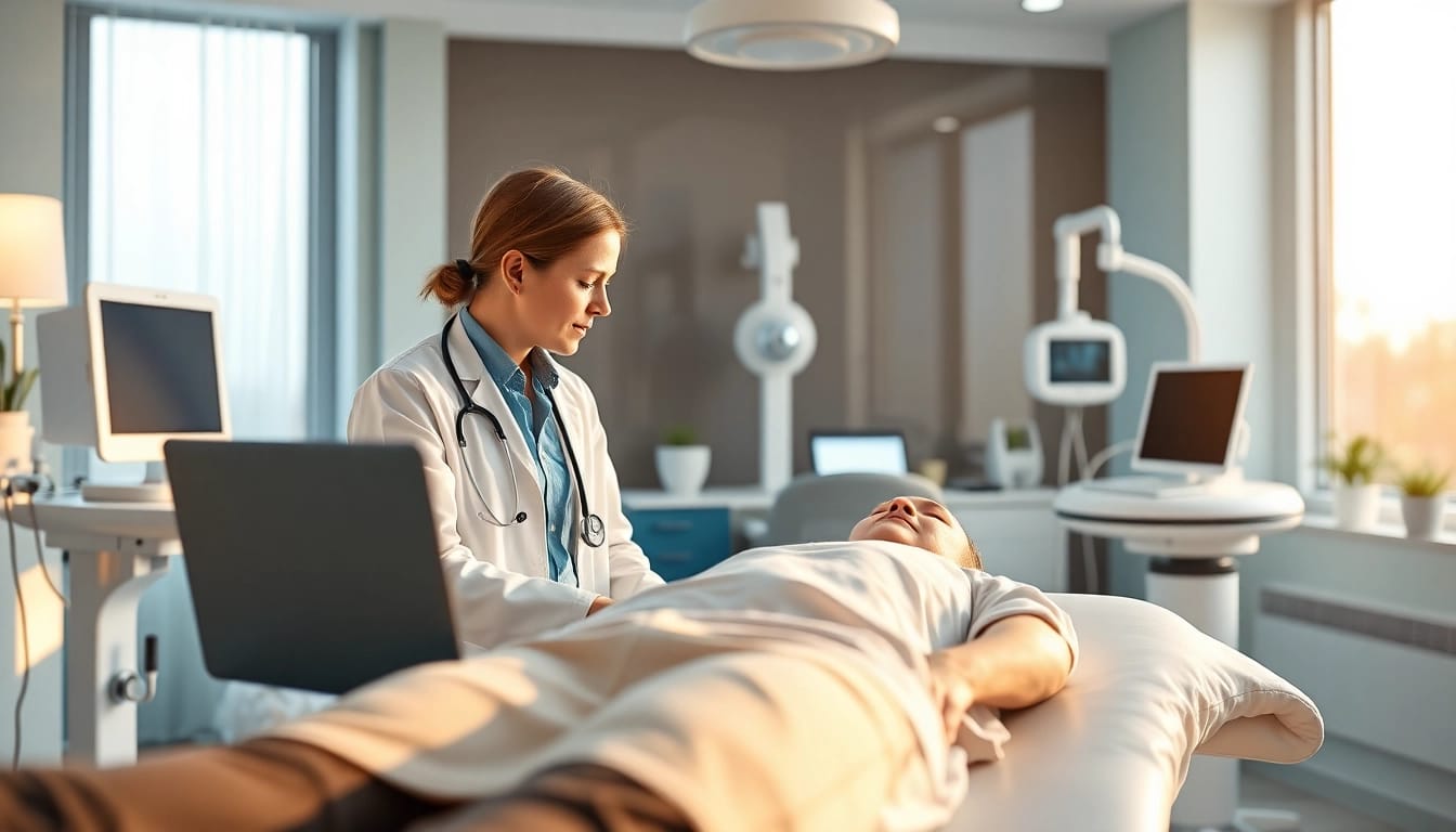 Driada medical bietet innovative Therapielösungen in einer modernen Praxisumgebung.