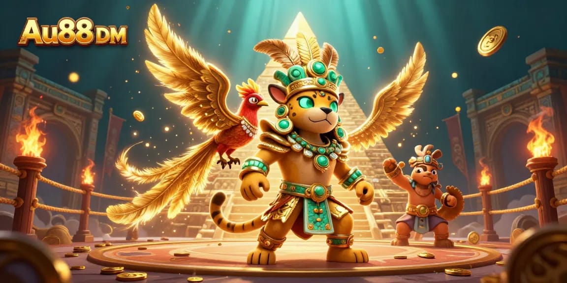 Engage in thrilling gameplay at Au88 DM with dynamic 3D visuals and vibrant casino elements.