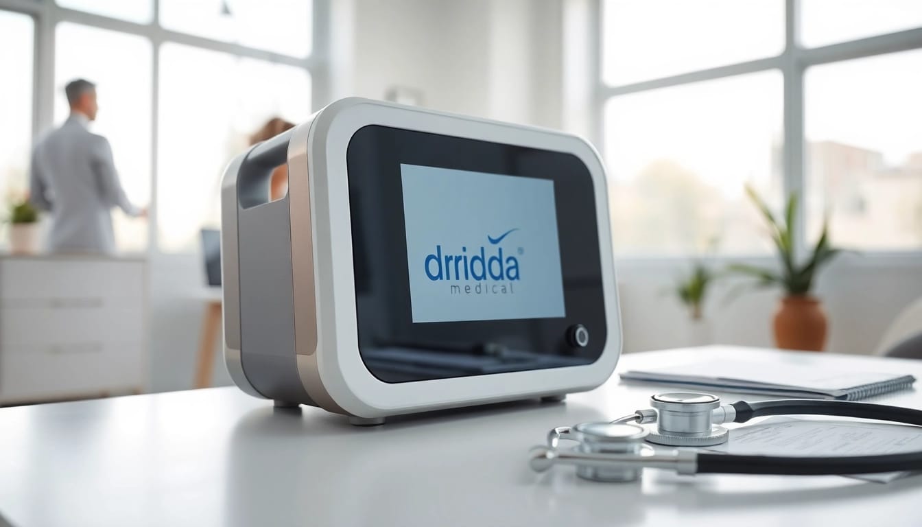 Driada medical device prominently displayed in a professional healthcare environment.