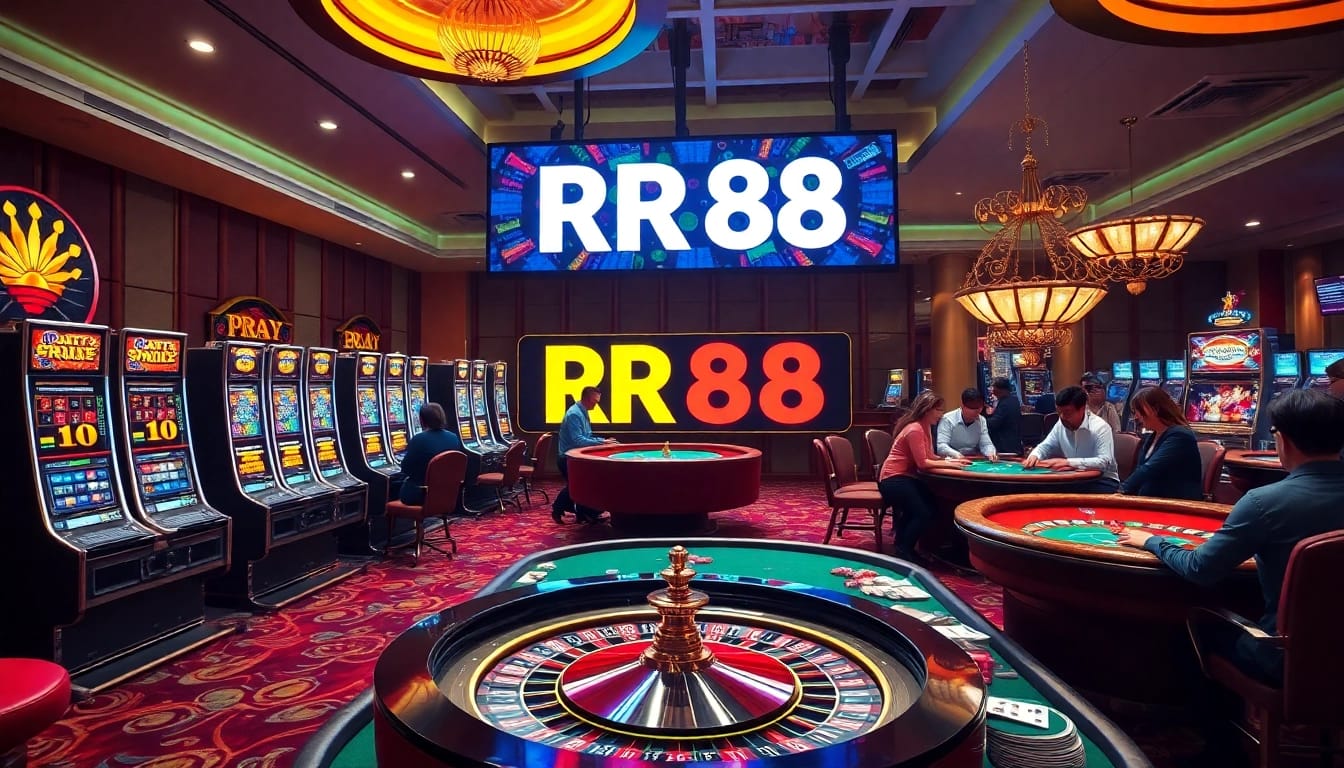 Experience the thrill of RR88 casino gaming with vibrant tables and exciting betting action.