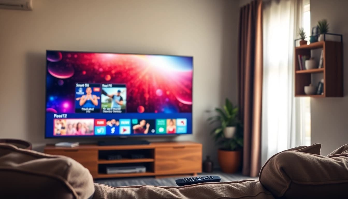 Erleben Sie IPTV Deutschland mit einer einladenden Heimkino-Umgebung.