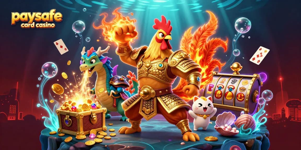 Erleben Sie die Aufregung eines Paysafe Card Casinos mit lebendigen Spielelementen und dynamischen Charakteren!