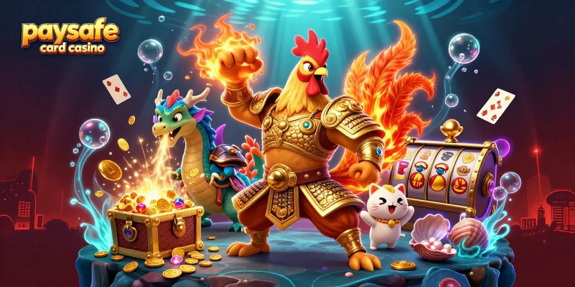 Erleben Sie die Aufregung eines Paysafe Card Casinos mit lebendigen Spielelementen und dynamischen Charakteren!