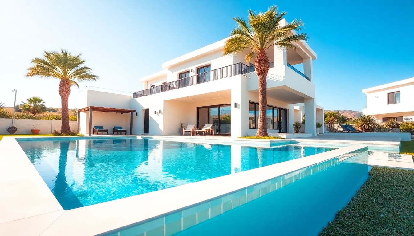 Kaufen Sie ein Traumhaus in Nordzypern mit privaten Pool und mediterranem Flair.