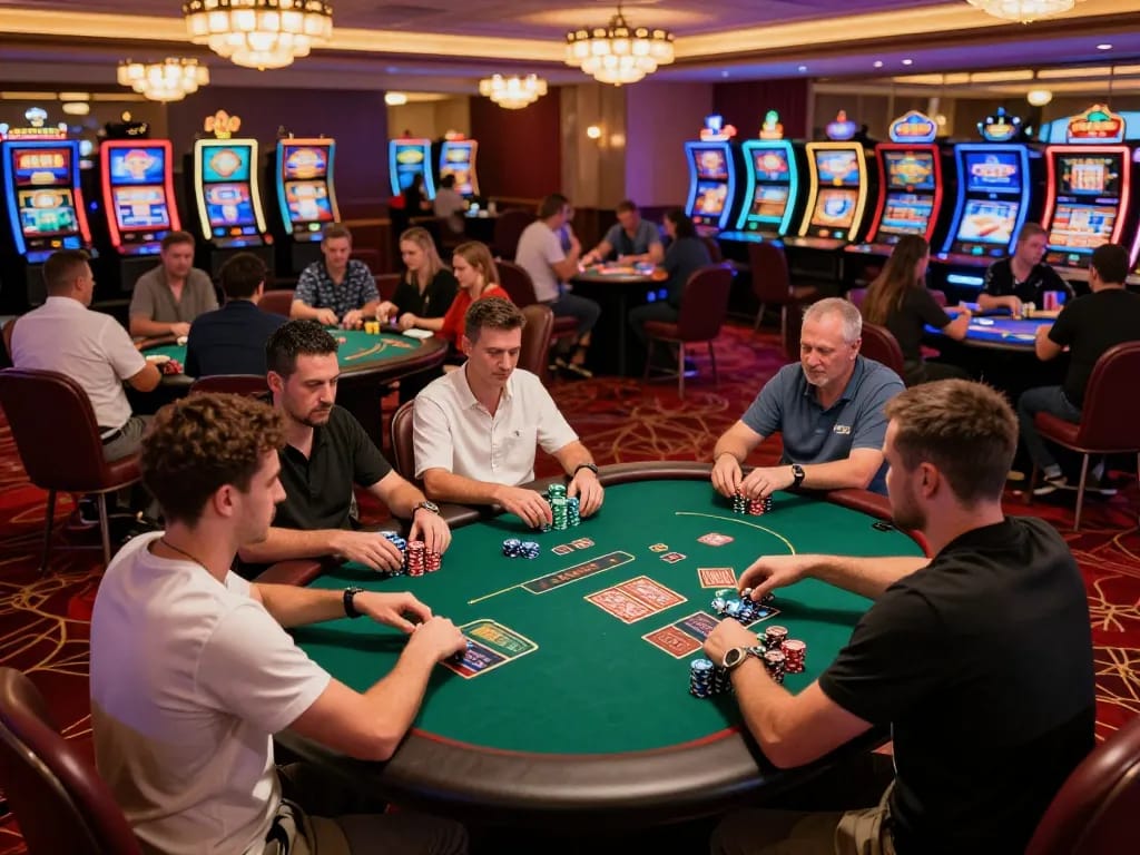 Engaging poker game at 789 Club with players showcasing strategic gameplay and lively atmosphere.