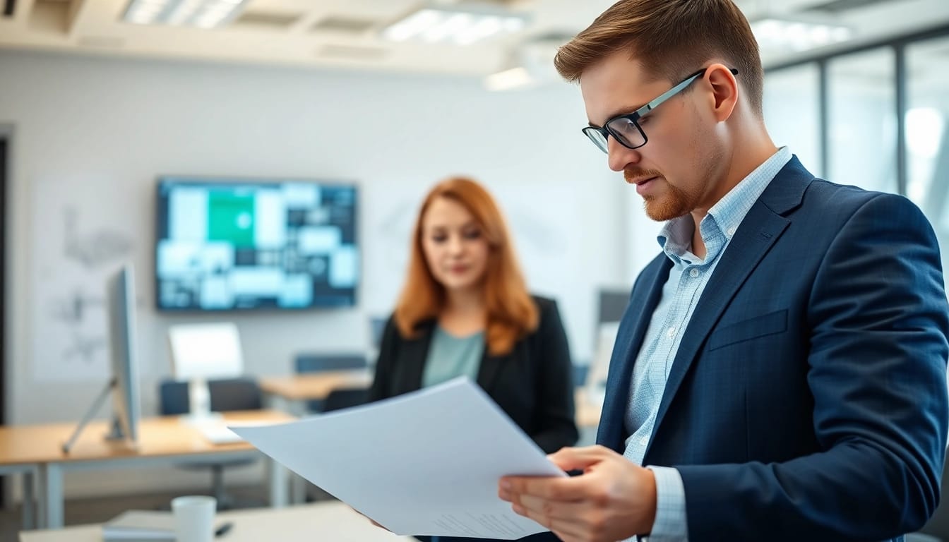 Headhunter Ingenieure in a professional meeting with an engineering candidate, showcasing a dynamic recruitment environment.