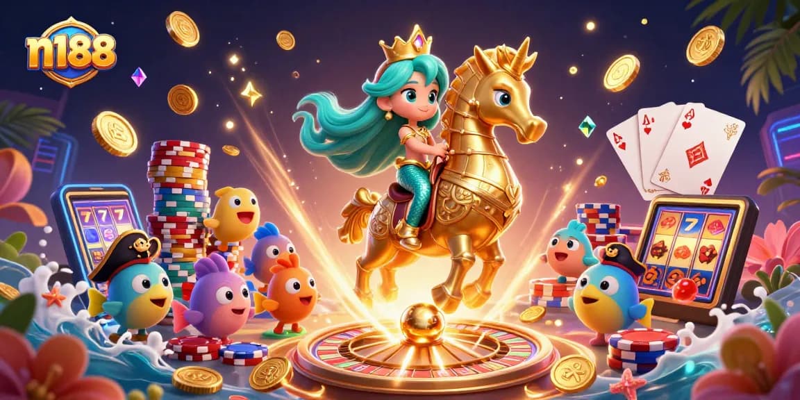 Win big at n188 with vibrant casino adventures featuring mermaids and treasures!