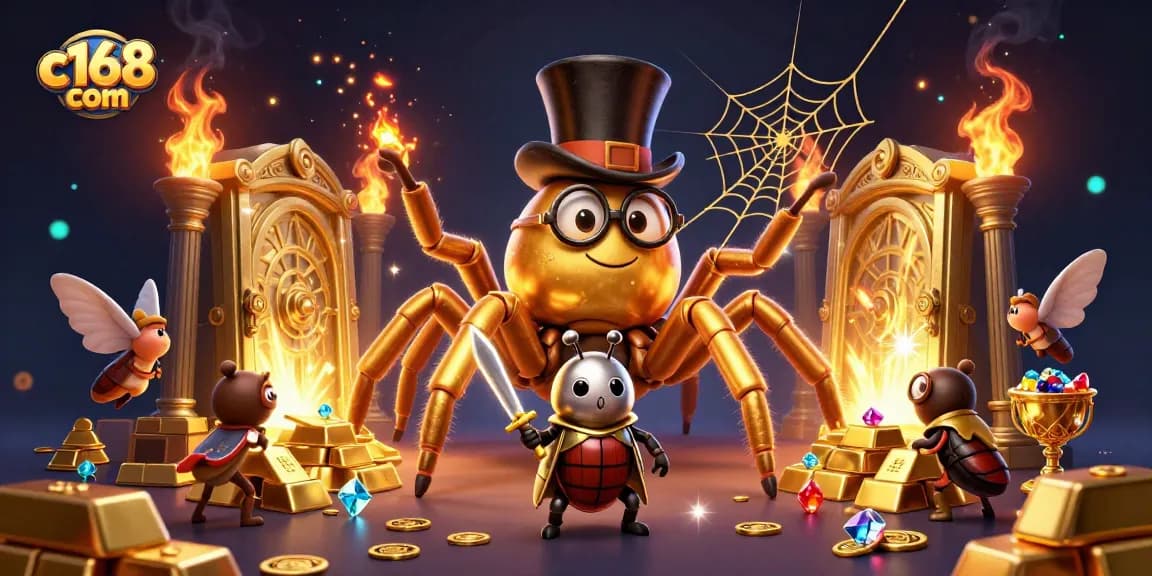 Experience thrilling wins at c168 com with vibrant 3D casino elements and engaging characters.