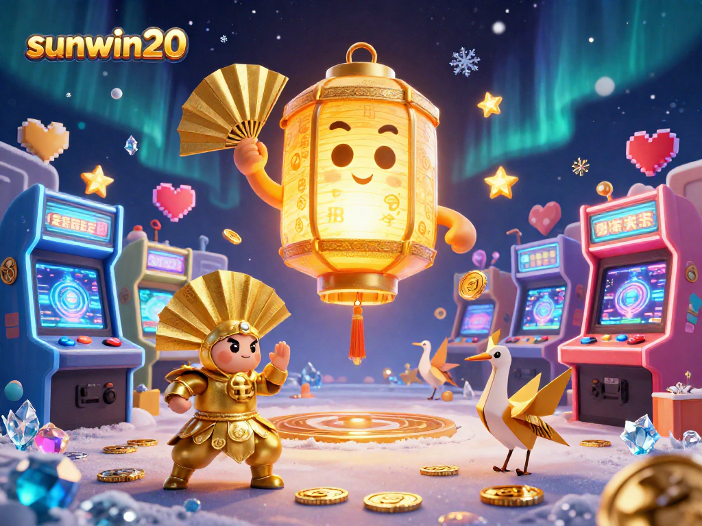 Engage in play at sunwin20, where a vibrant casino scene meets dynamic game elements.