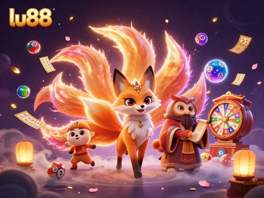 Experience thrilling gameplay at lu88 with vibrant animated spirits and lottery elements