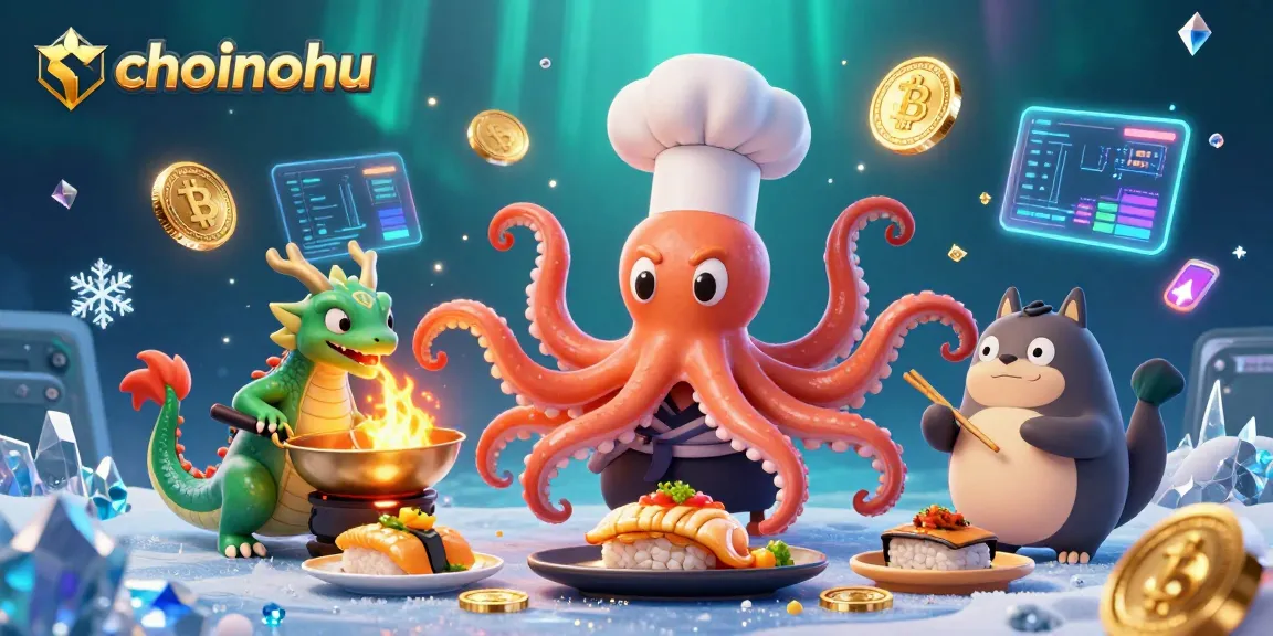 Experience the vibrant choinohu crypto casino scene with dynamic characters and glowing game elements.