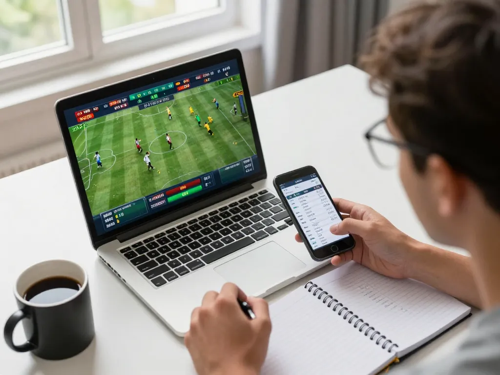 Analyze live sports betting odds with 789 bet in a modern home office setup