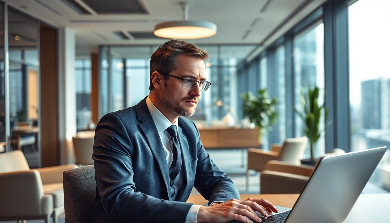 Headhunter führt professionelles Interview im modernen Büro.