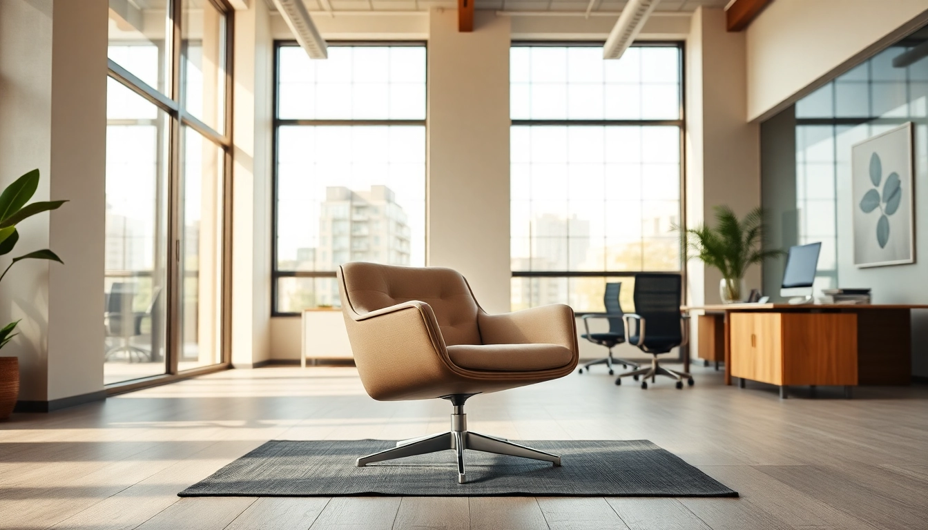 Refurbished Vitra chair in a modern office setting with natural lighting.