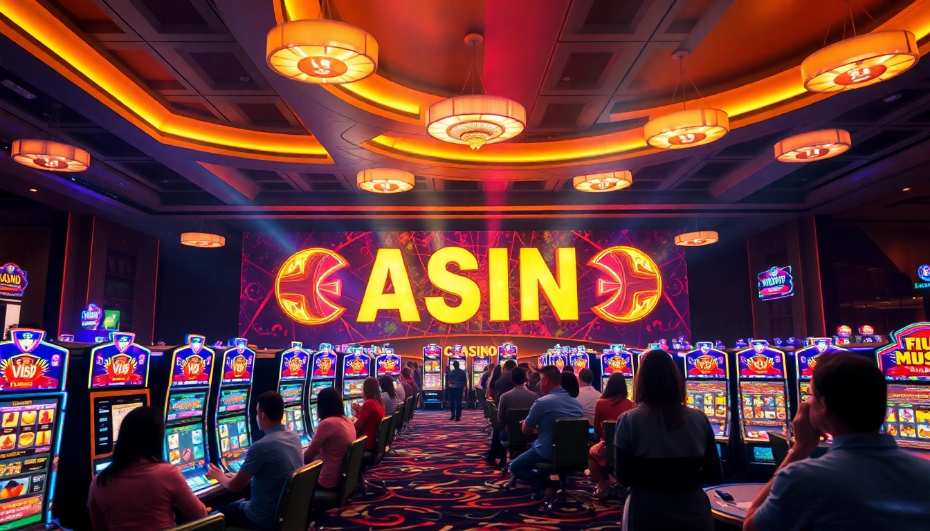 Erlebe aufregende Unterhaltung in Casinos ohne lizenz mit slotmachines und leuchtenden Lichtern.