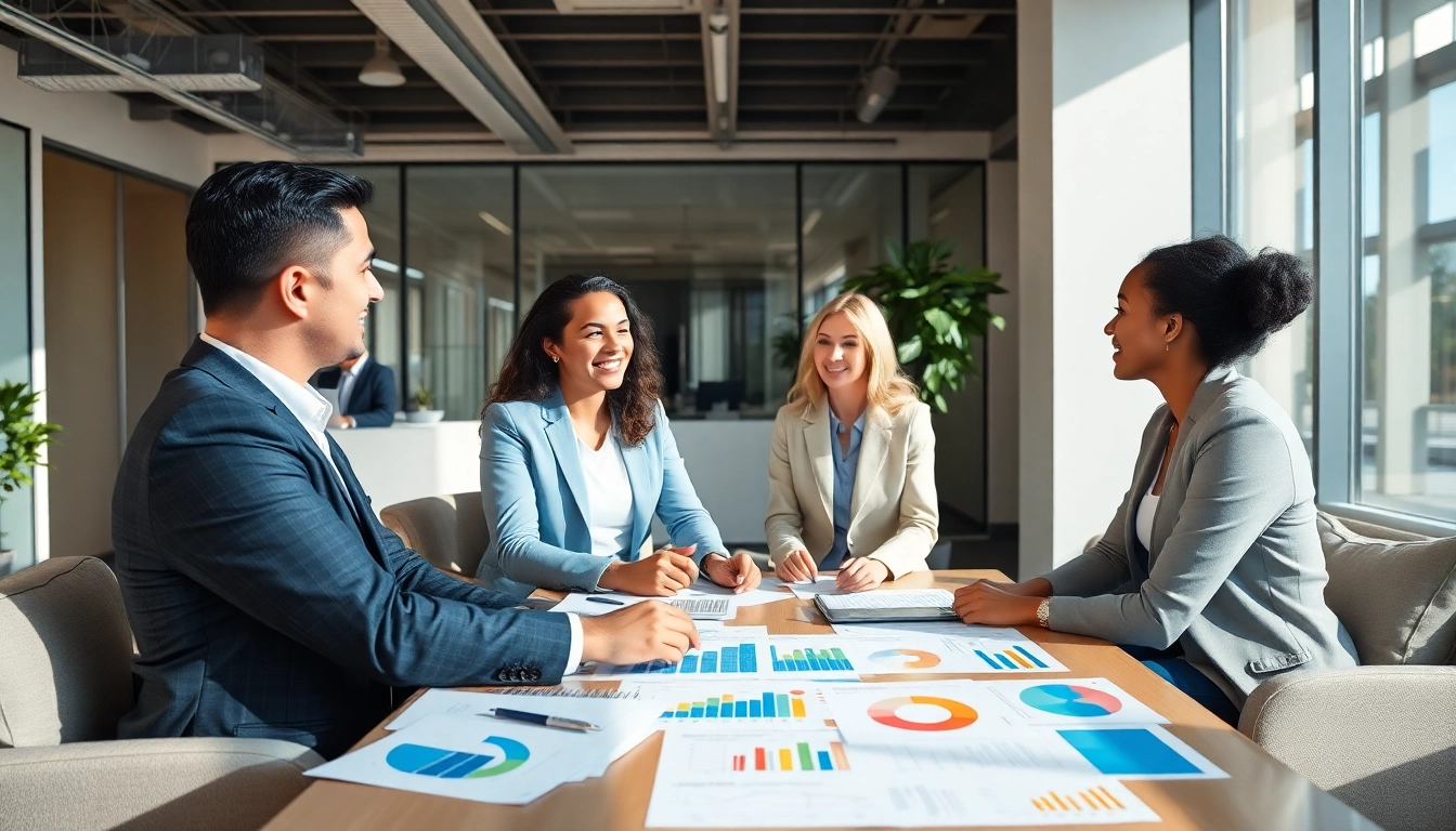 Headhunter IT in a professional technology recruitment setting, discussing opportunities with candidates.