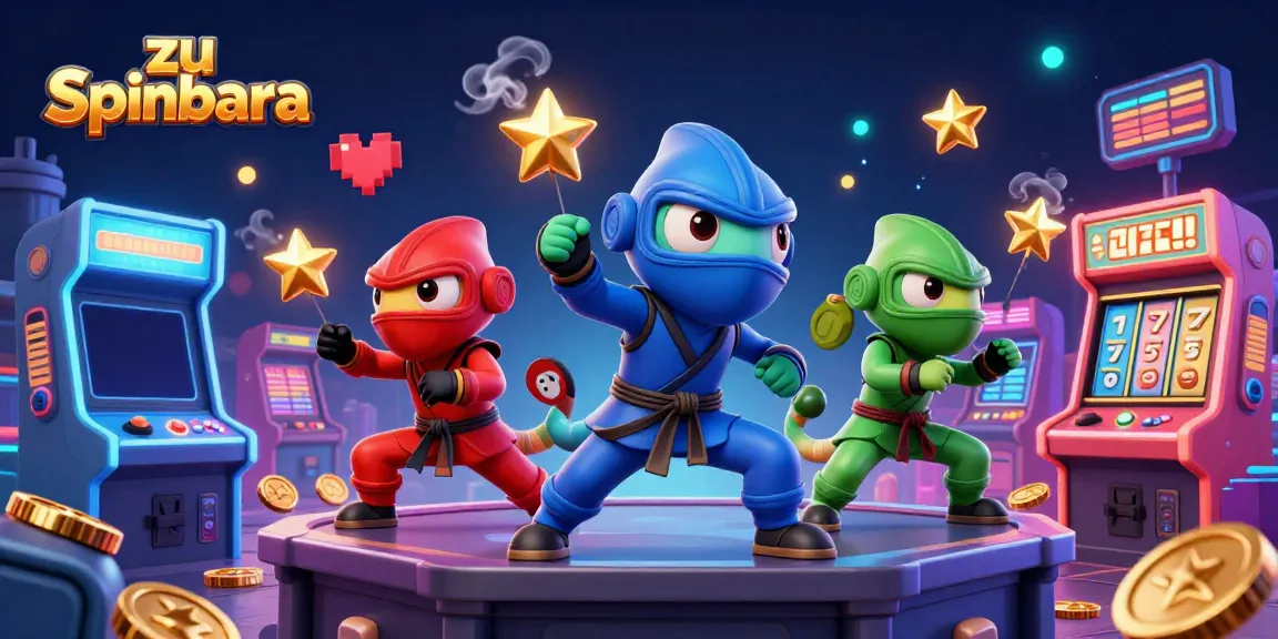 zu Spinbara: Ninja-Chameleon-Team kämpft in einem Casino-Umfeld für große Gewinne