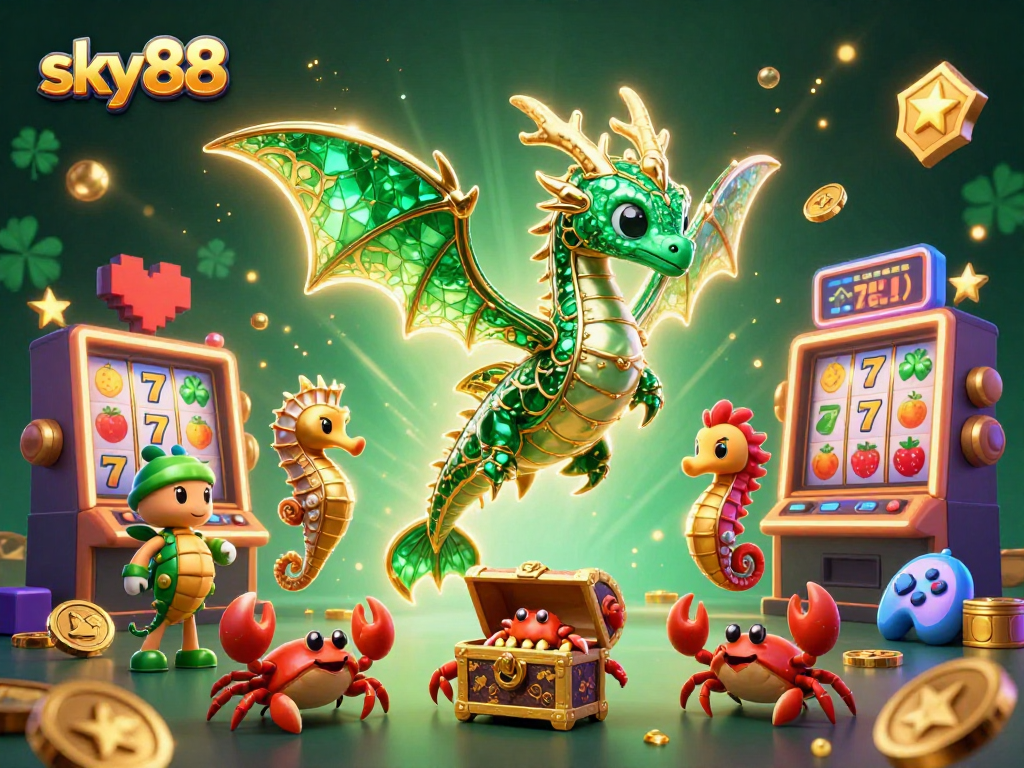 Sky88 offers exciting slot games with vibrant themes and dazzling prizes in a unique setting.
