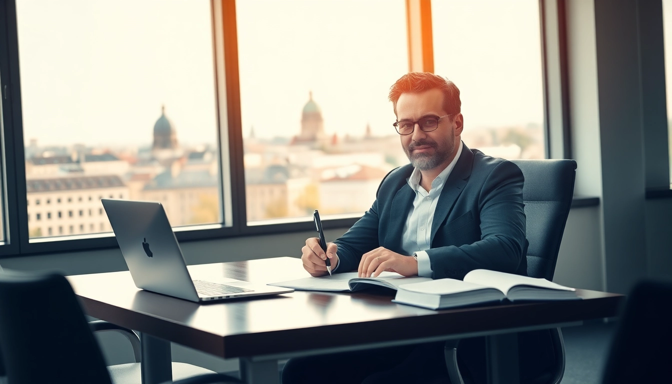 Headhunter Dresden bei der Arbeit in einem modernen Büro.