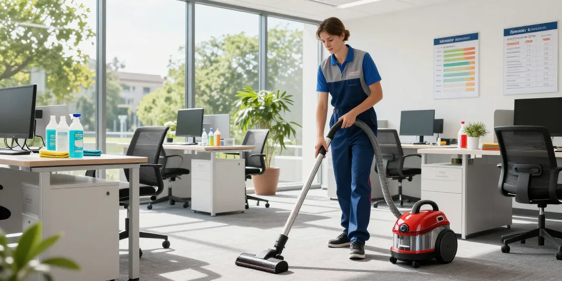 Expert building cleaning service in Solothurn with professional cleaners working efficiently