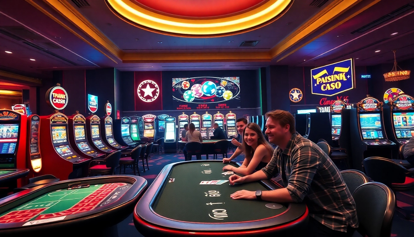Erleben Sie die aufregende Welt der top online casinos mit Spieltischen und Spielautomaten in einer einladenden Atmosphäre.