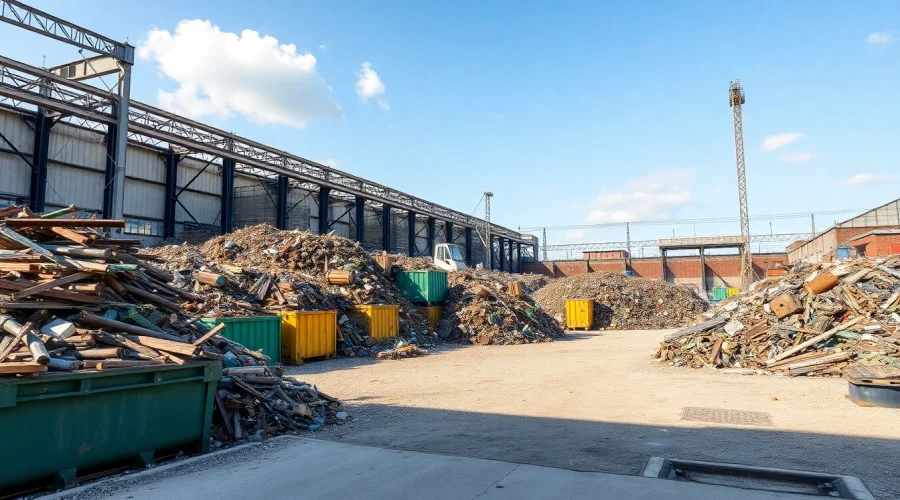 Aktive Tätigkeit auf dem Schrottplatz Duisburg, wo Altmetalle effizient sortiert und recycelt werden.