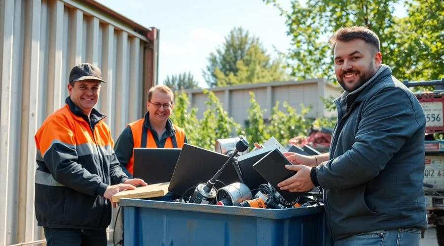 Schrotthändler Wuppertal entsorgt fachgerecht Elektrogeräte und Metallteile.