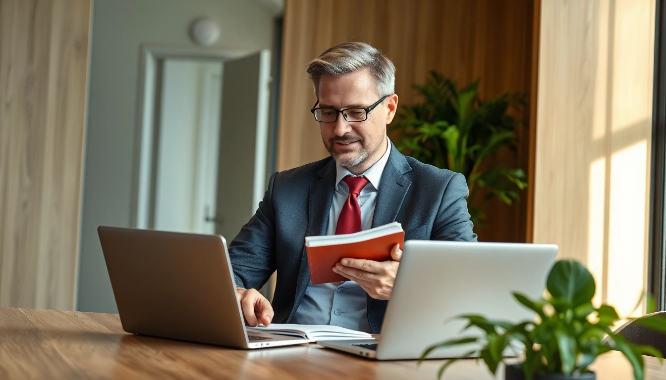 Headhunter Gastronomie analysiert Bewerbungen in modernem Büro mit Engagement.