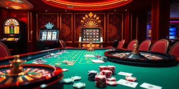 Experience the thrill of betting at tylekeo.asia with vibrant casino visuals and gaming excitement.