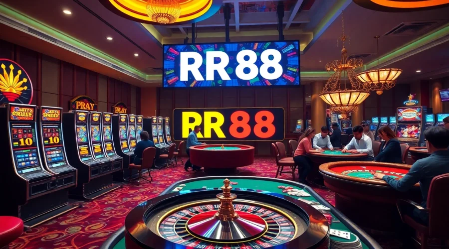 Experience the thrill of RR88 casino gaming with vibrant tables and exciting betting action.